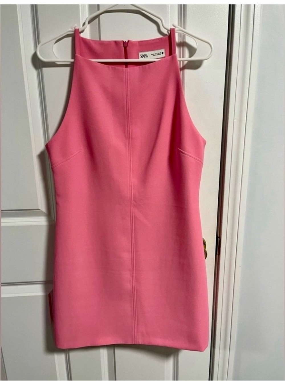 ZARA Hot Pink Halter Mini Dress